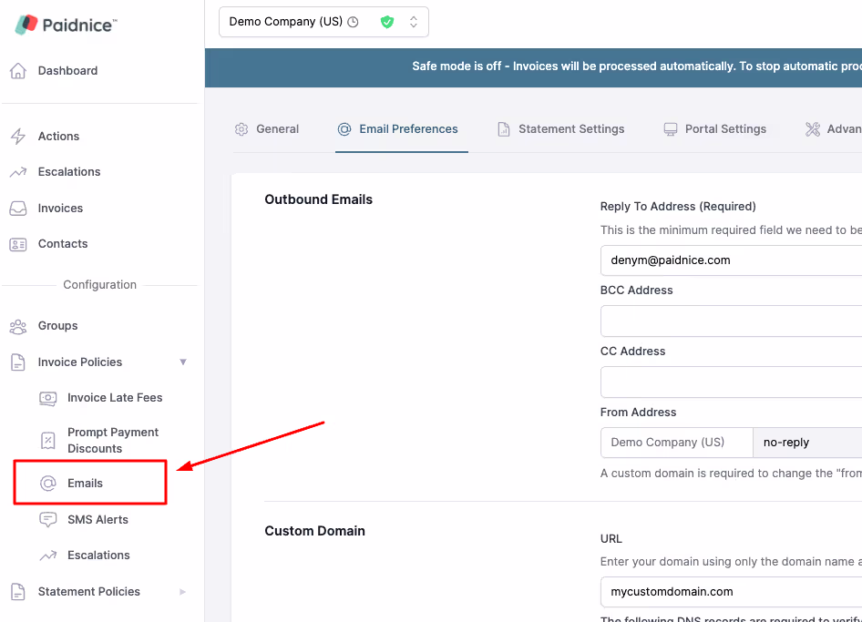 How to Stop Xero Invoices Going to Spam screenshot 6