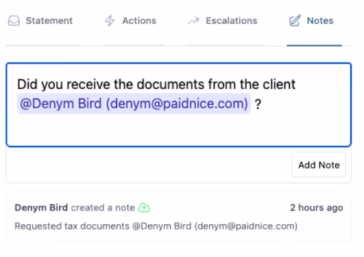 Add Notes to Invoices and Contacts screenshot 1