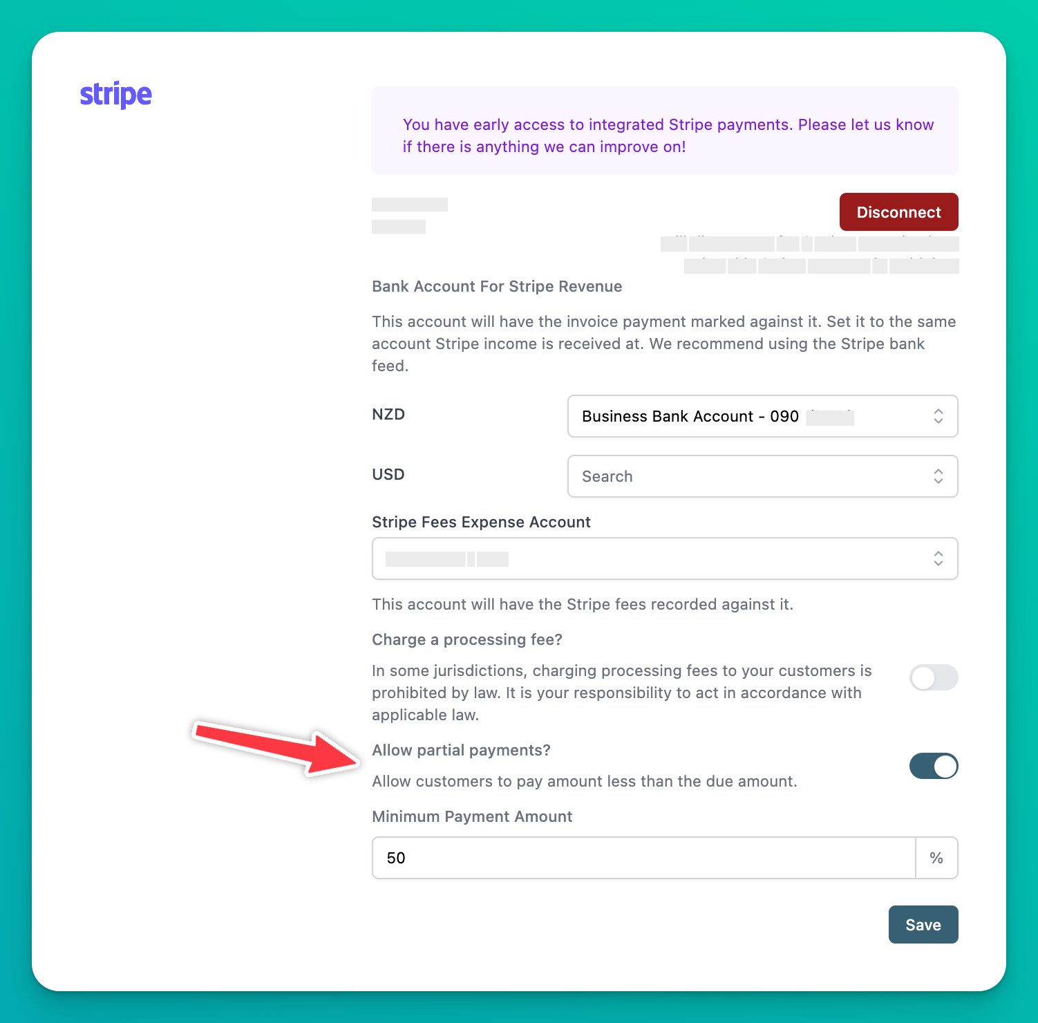 New Accept Partial Payments Via Stripe screenshot 1