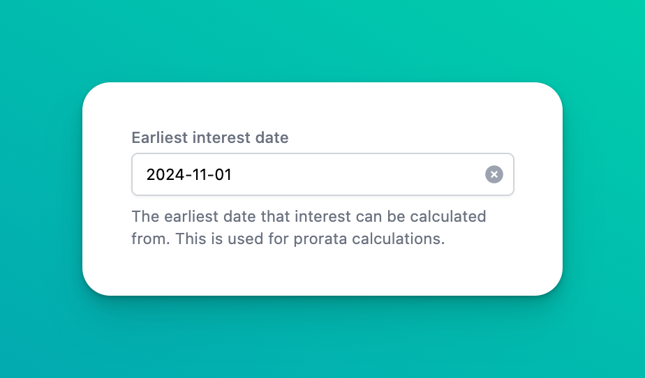 Custom Start Dates for Late Fee Calculations screenshot 2