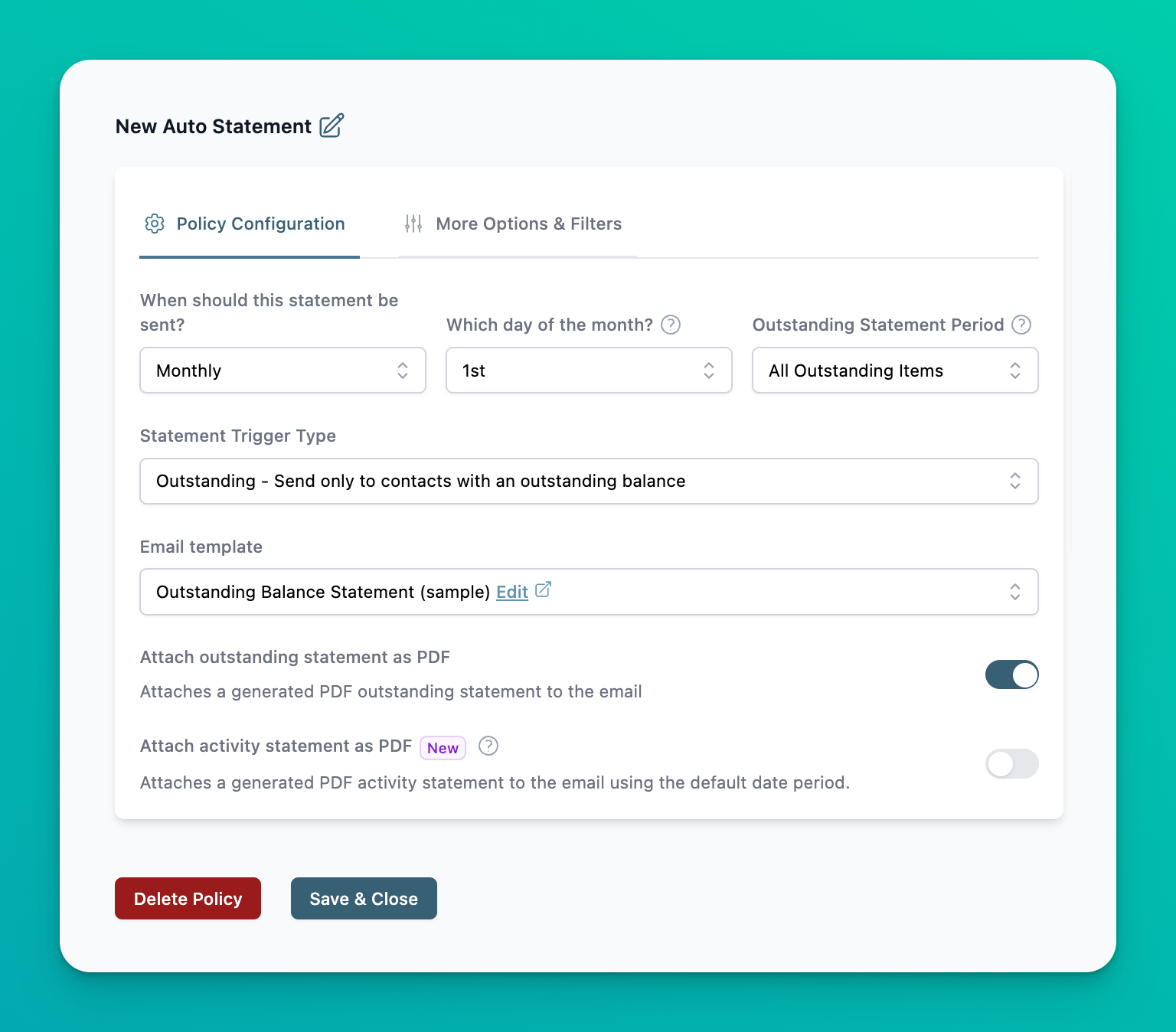 Add 30 60 90 Day Aging to Xero Statements screenshot 1