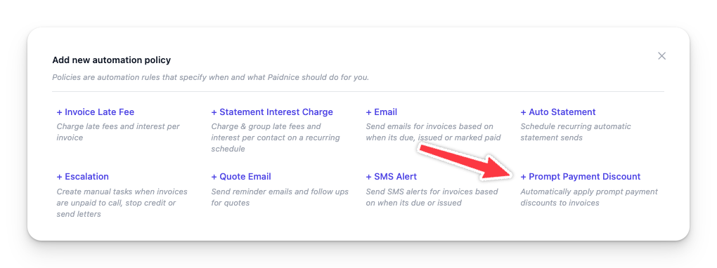 Apply Early Payment Discounts Xero screenshot 1