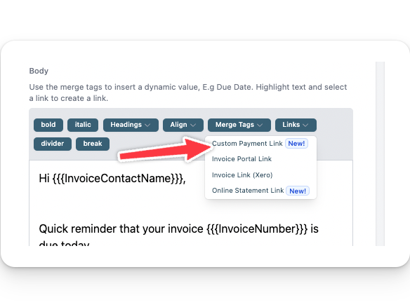 New Custom Payment Links screenshot 3