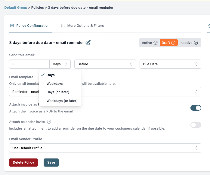 Skip Xero Reminders Weekend screenshot 1