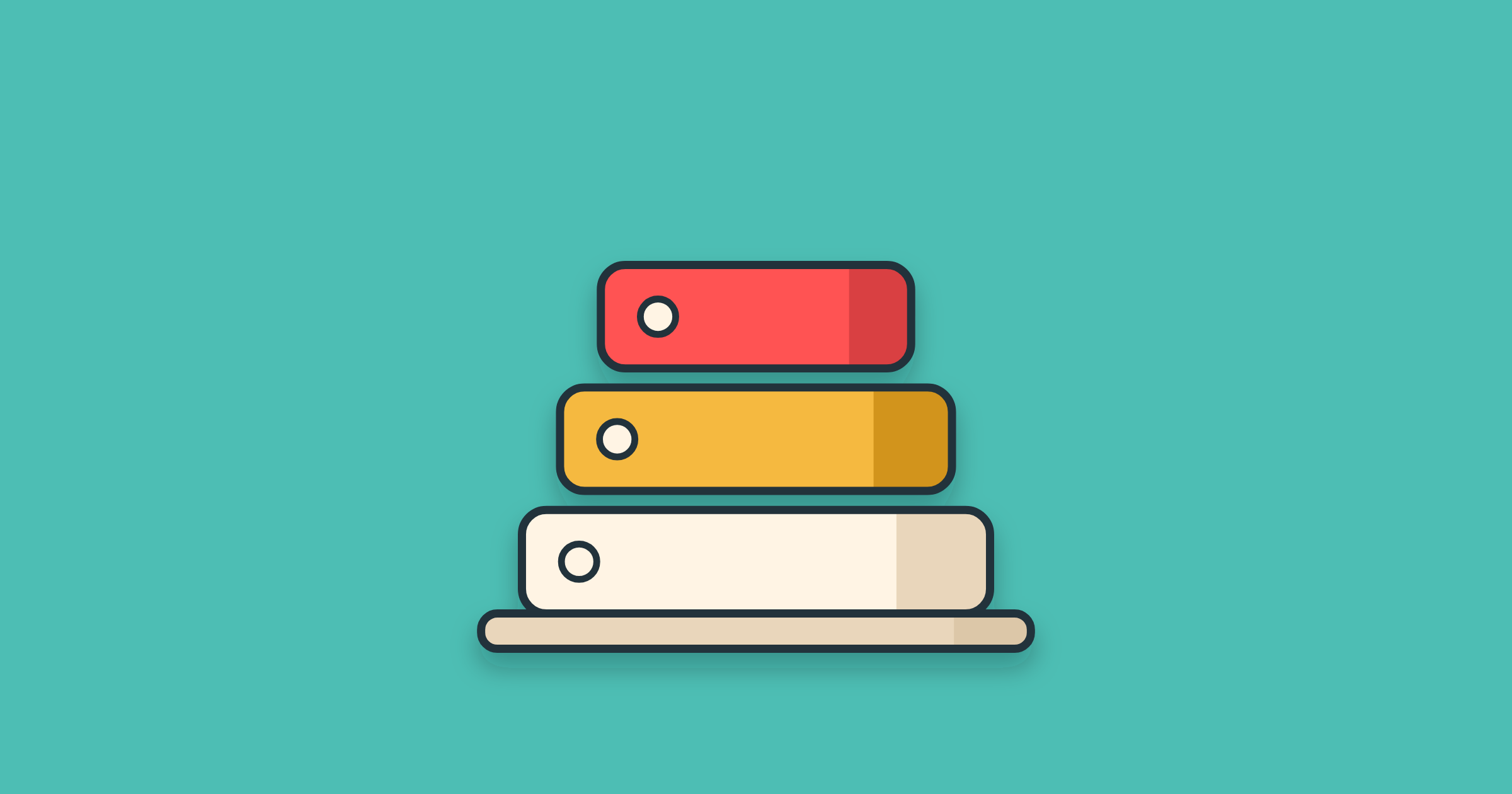 Illustration of a three-layer stack, for MSP billing and AR software