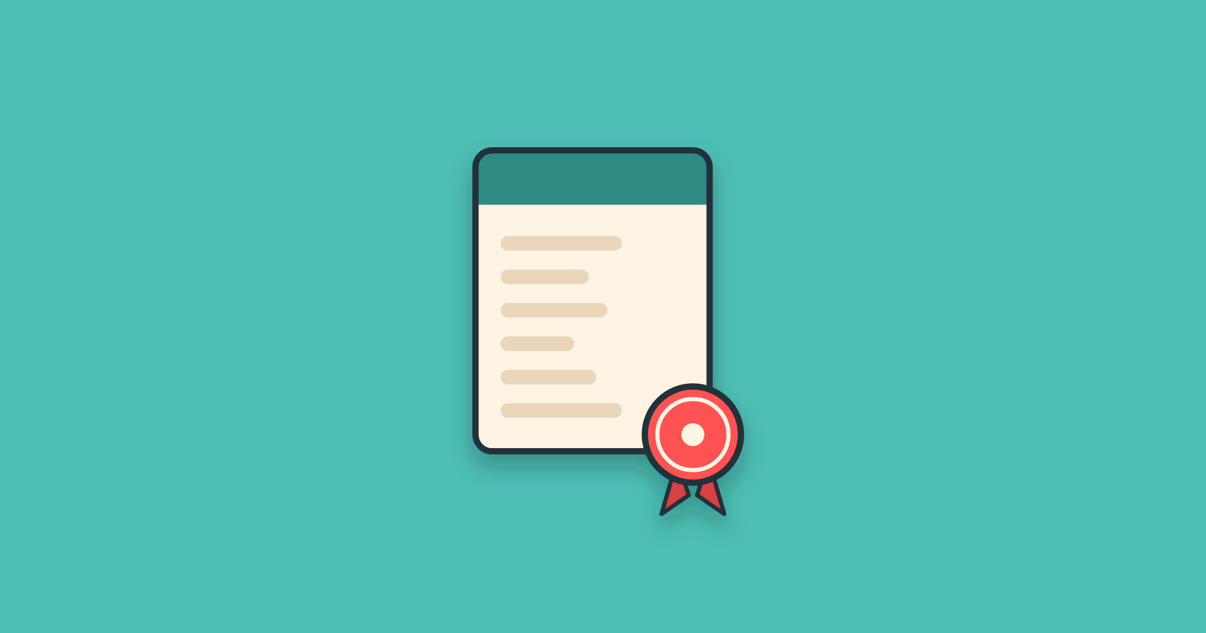 Illustration of a formal document with a coral wax seal, for a letter before action template
