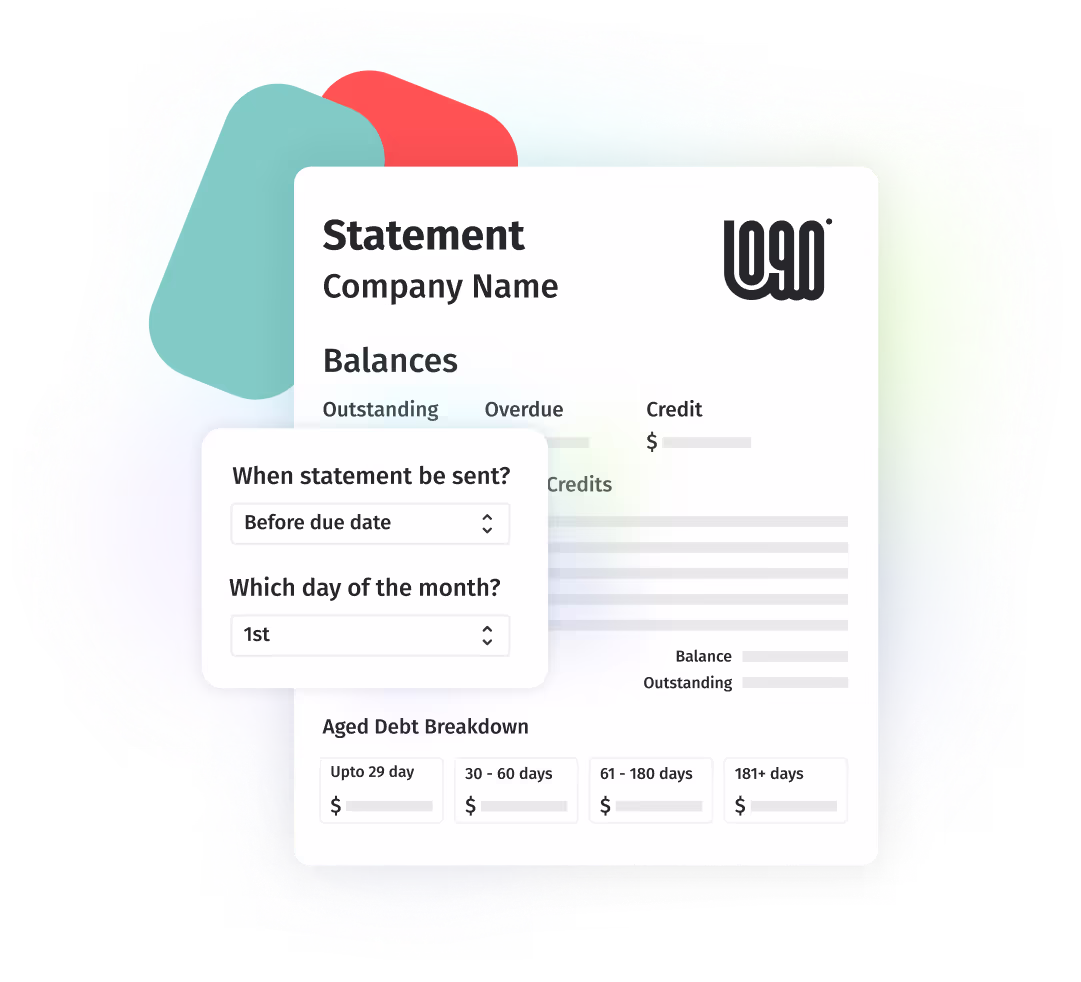 Paidnice illustration showing a late fee being issues onto an invoice