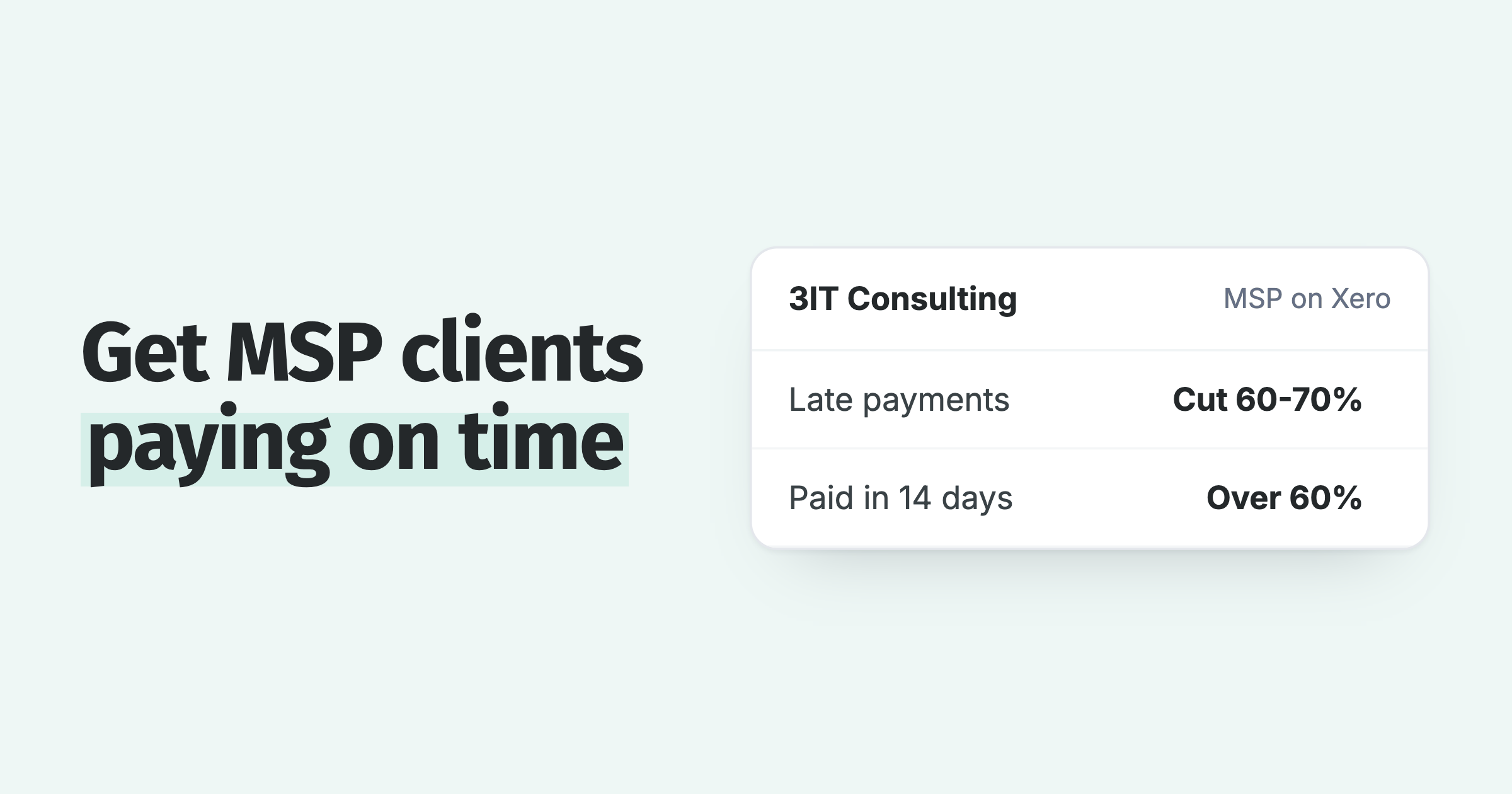 3IT Consulting results: late payments down 60 to 70%, over 60% of clients paying within 14 days