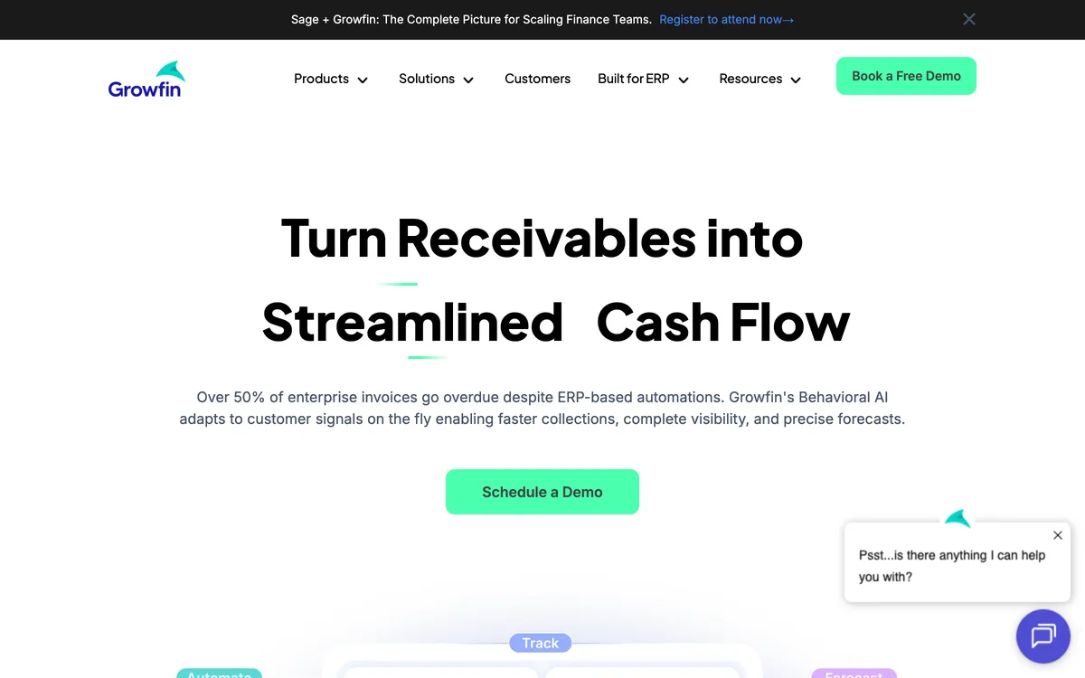 Growfin homepage