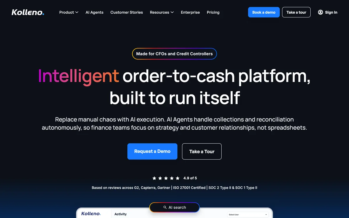 Kolleno homepage