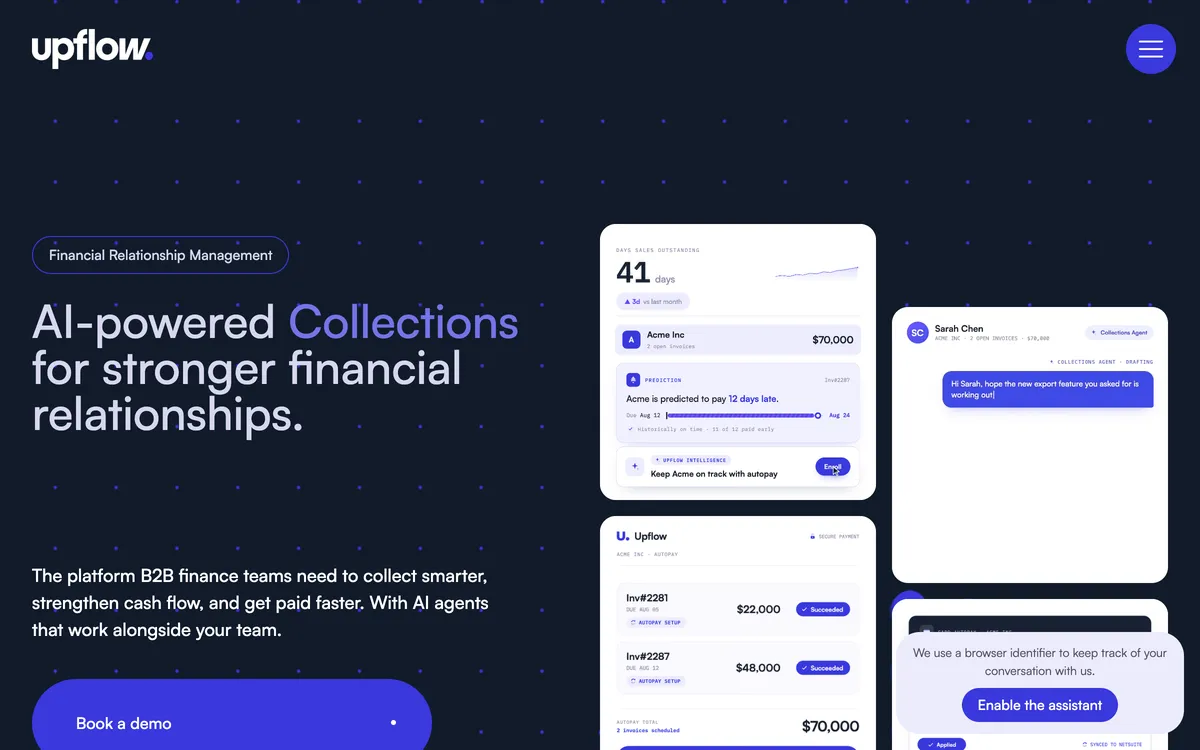 Upflow homepage