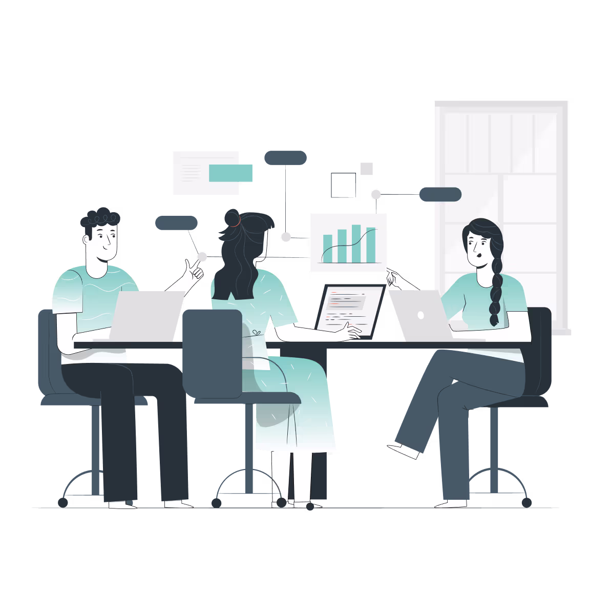 Paidnice illustration showing a late fee being issues onto an invoice