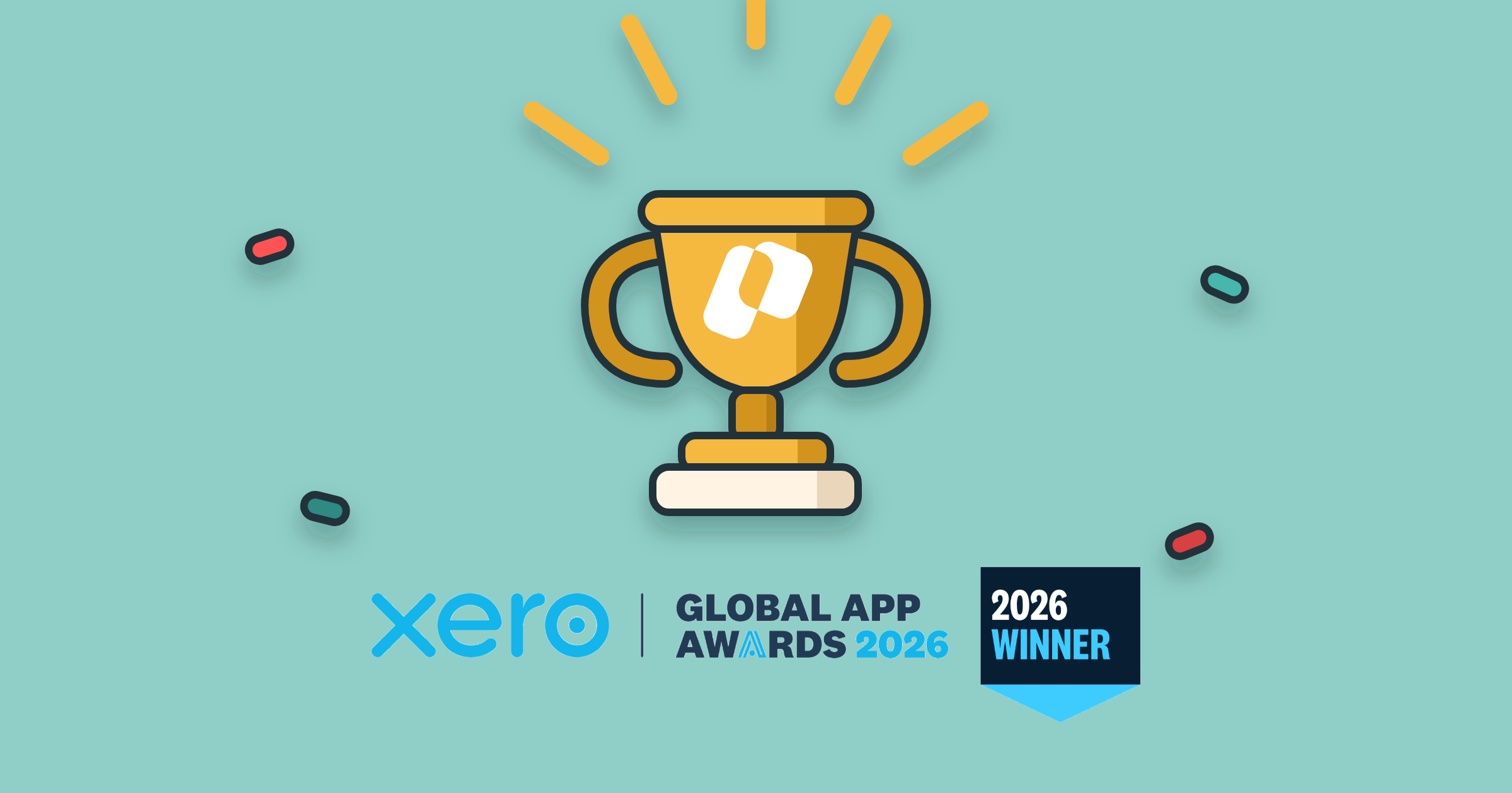 Xero Global App Awards 2026 winner badge for Paidnice