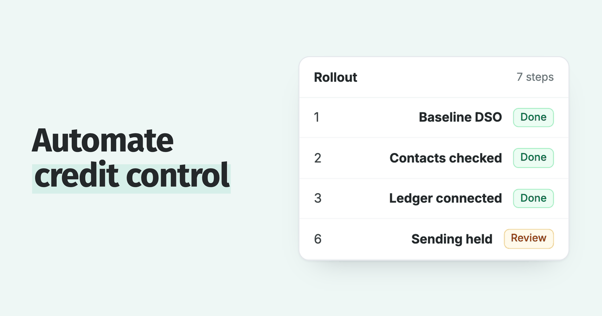 How to automate credit control: 7 steps for finance teams