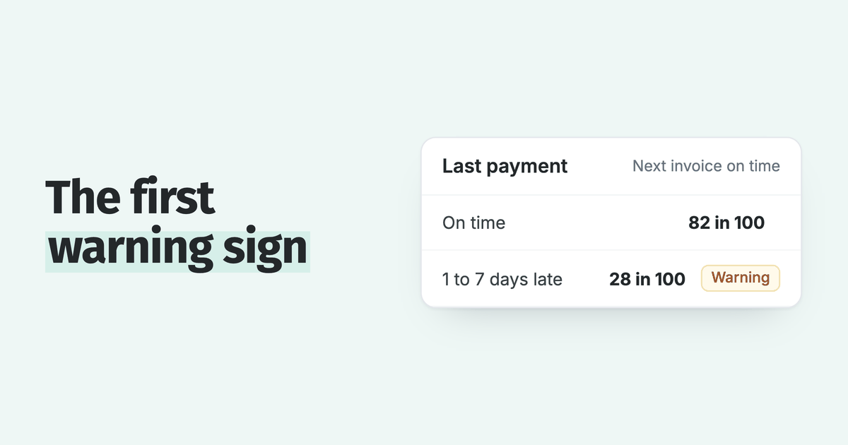 Late Paying Customers: 6 Warning Signs From Invoice Data